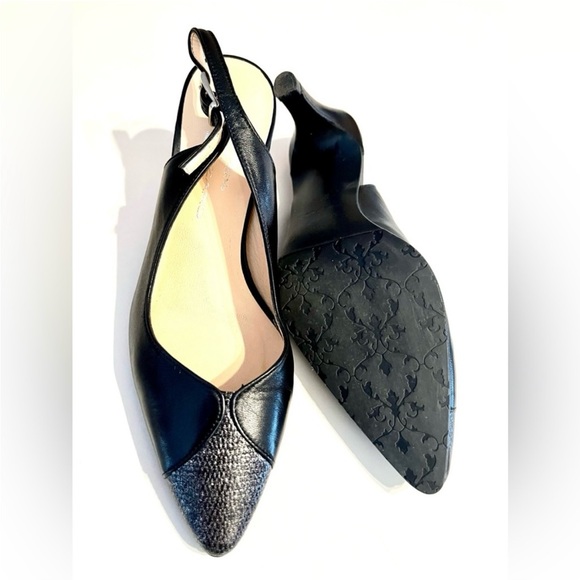 Brenda Zaro Point Toe Sling Back Heels - Picture 3 of 16